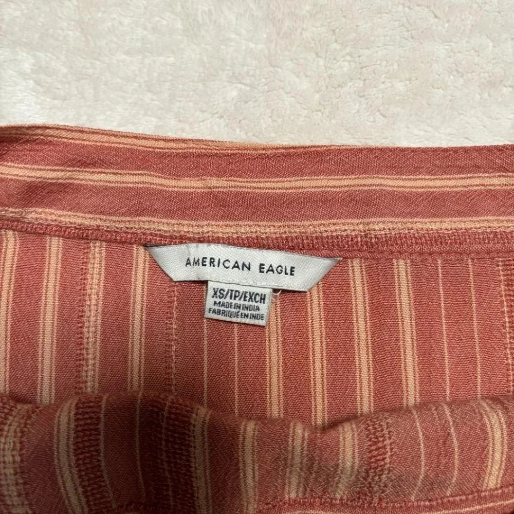 American Eagle Outfitters True Wrap Mini Skirt Striped Size XS‎